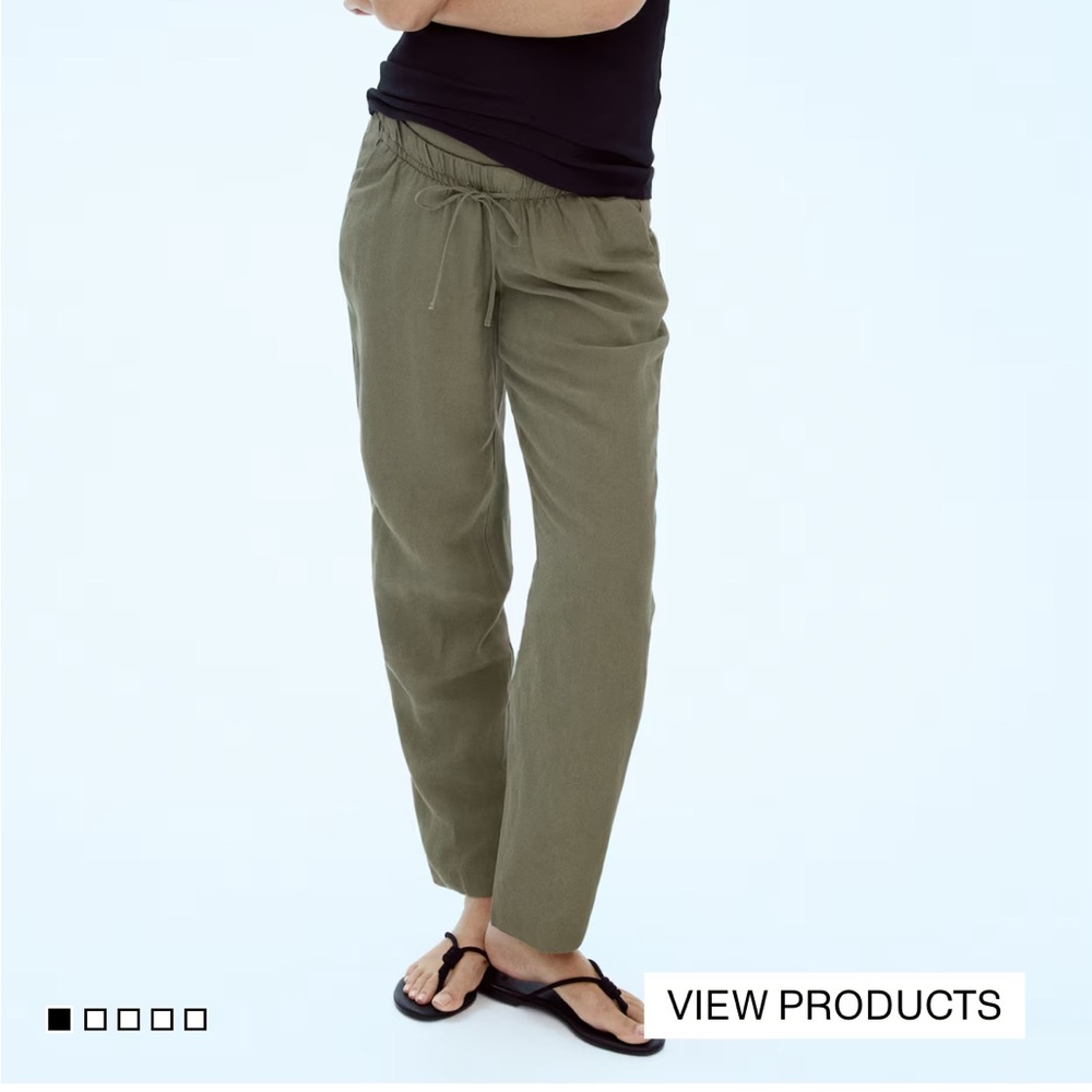 H&M Olive Green Capris Maternity
